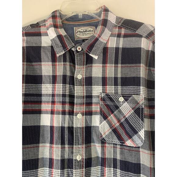 FLAG & ANTHEM Men’s Long Sleeve Button Down Casual Shirt / Size: XL - Picture 8 of 8